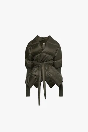 Rick Owens Batwing Duvet Wrap-front Shell-down Jacket