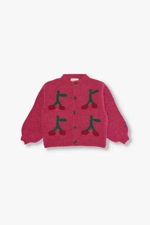 Bobo Choses Cherry-pattern Knitted Cardigan 2-9 Years