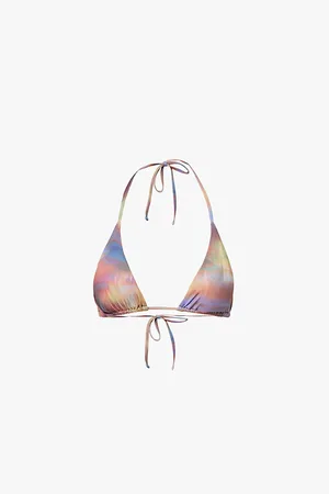 Gracejacob Stormi Graphic-print Bikini Top