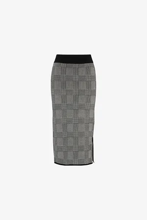 HUGO BOSS Jacquard-pattern Stretch-knit Pencil Skirt