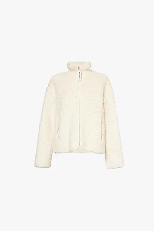 Jil Sander Faux-fur High-neck Relaxed-fit Cotton Jacket