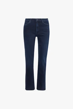 Mother Dazzler Dark-wash Slim-leg Mid-rise Stretch-denim Jeans