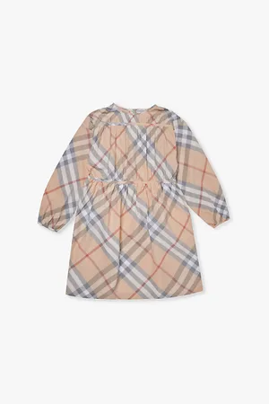 Burberry Cecille Checked Cotton Dress 3-14 Years