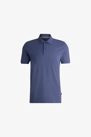 HUGO BOSS Logo-embroidered Brand-tab Regular-fit Cotton-piqué Polo Shirt