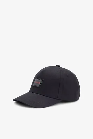 HUGO BOSS Logo-patch Curved-peak Cotton-twill Baseball Cap