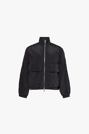 Cole Buxton Funnel Neck Long Sleeves Relaxed-fit Shell Jacket