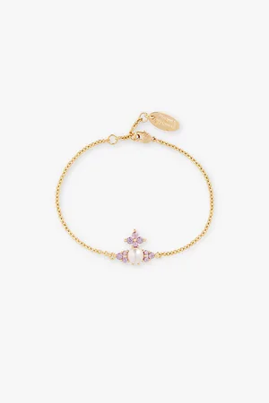 Vivienne Westwood Feodora Brass and Cubic Zirconia Bracelet