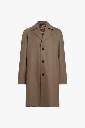 AllSaints Montell Raglan-sleeve Relaxed-fit Cotton-blend Coat