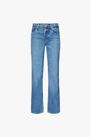Reformation Val 90s Faded-wash Straight-leg Mid-rise Denim Jeans