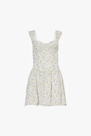Reformation Taiga Floral-print Woven Mini Dress