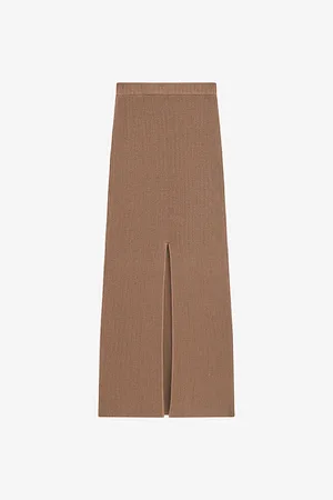 IRO Kaissy Slim-fit High-rise Stretch-knit Midi Skirt