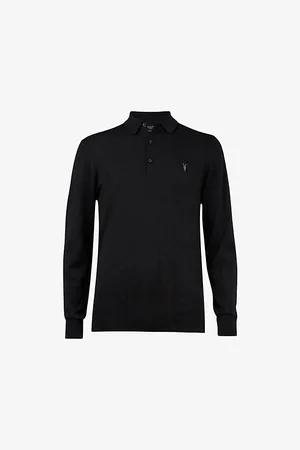 AllSaints Mode Merino Slim-fit Wool Polo Shirt