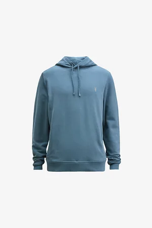 AllSaints Raven Logo-embroidered Regular-fit Organic-cotton Hoody
