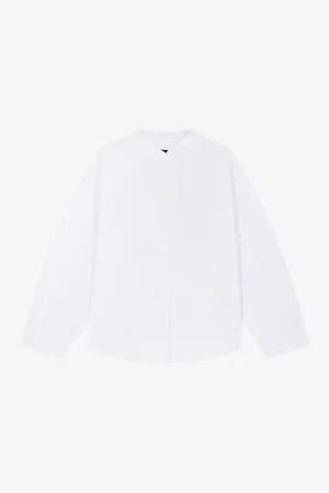 Soeur Berry Scalloped-trim Relaxed-fit Cotton Shirt