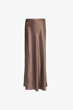 Reformation X Laura Harrier Lakisha Elasticated Waistband Silk Maxi Skirt
