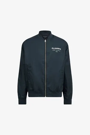 AllSaints Underground Logo-print Relaxed-fit Woven Bomber Jacket