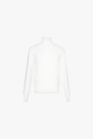 Alaïa High-neck Brushed Wool Knitted Jumper