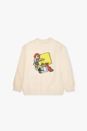 Fendi Character Graphic-print Cotton-jersey Sweatshirt 6-10 Years