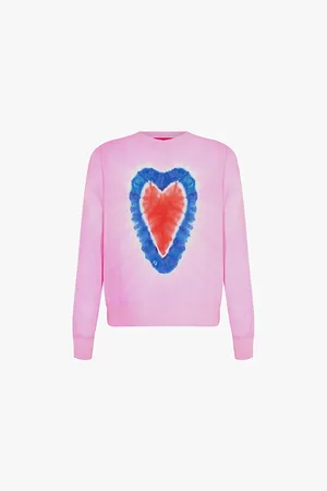 THE ELDER STATESMAN Heart Dye Crewneck Regular-fit Cashmere Jumper
