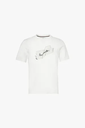 Paul Smith Crew-neck Brand-print Organic-cotton T-shirt