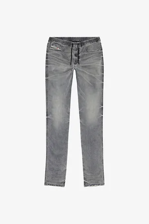 Diesel 2060 D-struct Elasticated-waist Straight-leg Stretch-denim Jeans