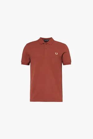 Fred Perry Brand-embroidery Short-sleeves Regular-fit Cotton-piqué Polo Shirt