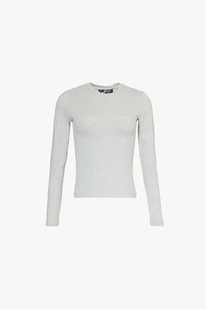The Couture Club Emblem Brand-embroidery Stretch-cotton Top