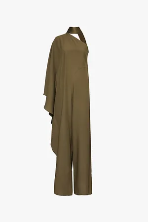 ‎Taller Marmo‎ Ebro Asymmetric Neckline Woven Jumpsuit