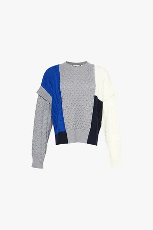 Max Mara Mestre Colour-block Virgin-wool Jumper