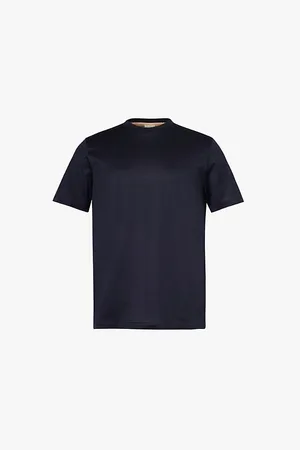 Paul Smith Striped-panel Crew-neck Regular-fit Cotton-jersey T-shirt