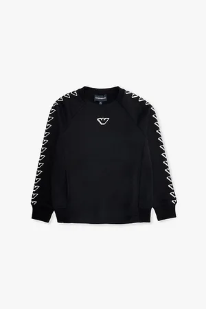 Emporio Armani Brand Print Cotton-jersey Sweatshirt 8-16 Years