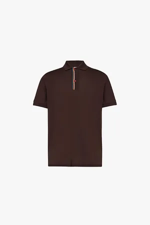 Paul Smith Stripe-placket Regular-fit Cotton Polo Shirt