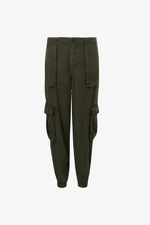 AllSaints Freda Tapered-leg High-rise Woven Trousers