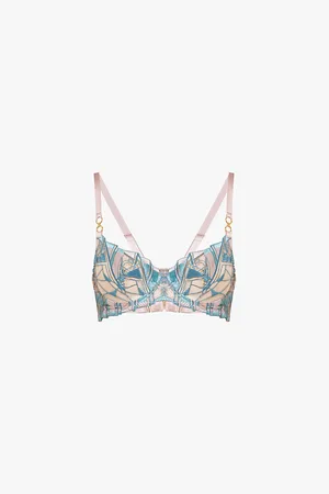 BORDELLE Cubism Balconette Wire Stretch-lace Bra