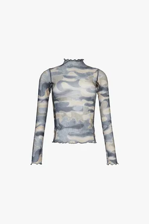 KNWLS Halcyon High-neck Stretch-woven Jersey Top