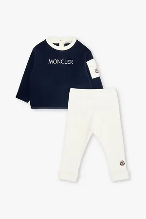 Moncler Brand-print Stretch-woven Tracksuit 3 Months - 24