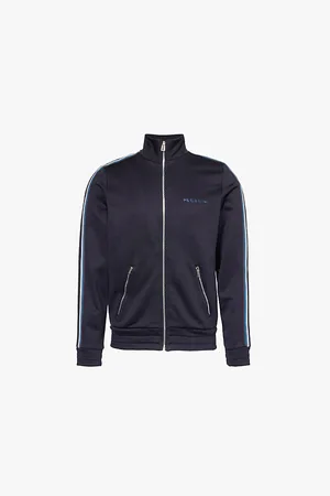 Paul Smith Funnel-neck Stripe-trim Cotton-blend Jacket