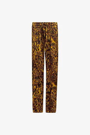 AllSaints Tyler Animal-print Relaxed-fit Woven Trousers