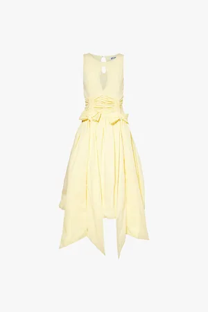 Amy Lynn Bodhi Ruched Regular-fit Cotton Midi Dress