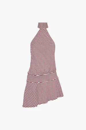 Jaded London Striped-print Regular-fit Woven-blend Mini Dress
