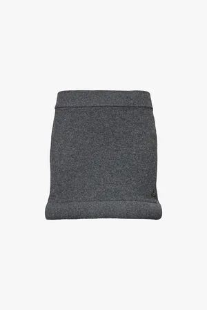 Vivienne Westwood Bouncer Brand-plaque Slim-fit Stretch-wool Blend Mini Skirt