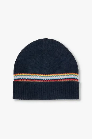 Paul Smith Sig Block Striped-print Wool Beanie