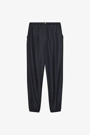 Joseph Taio Tapered-leg Mid-rise Silk-blend Trousers