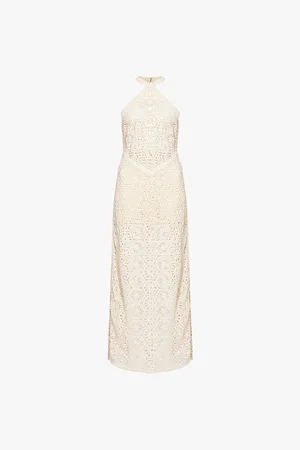 Amy Lynn Tuscany Crochet Slim-fit Cotton Maxi Dress