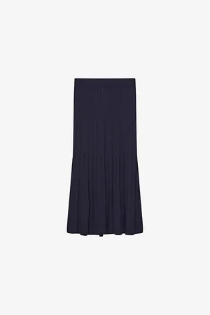 Joseph Ribbed Mid-rise Knitted Skirt
