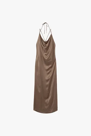 Reiss Lilah Cowl-neck Satin Maxi Dress