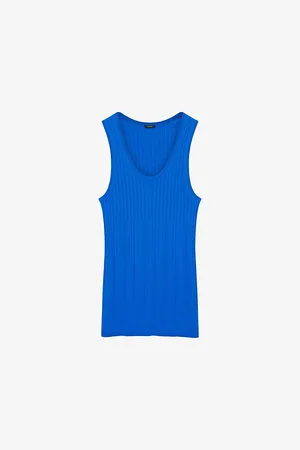 Joseph Ribbed Scoop-neck Knitted Tank Top