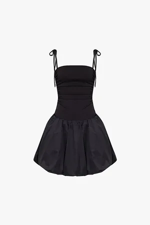Amy Lynn Alexa Puffball Stretch-woven Mini Dress