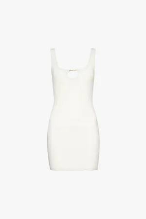 Jacquemus Sierra Brand-design-plaque Knitted Mini Dress