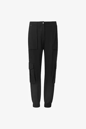 AllSaints Freda Tapered-leg High-rise Woven Trousers